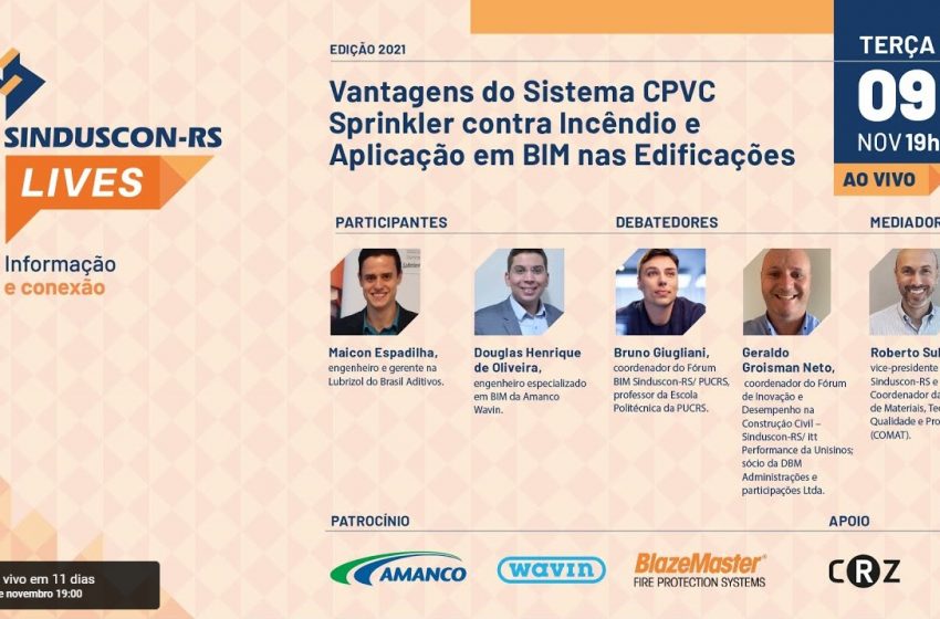  Vantagens do sistema CPVC Sprinkler contra incêndio e a aplicação em BIM nas edificações