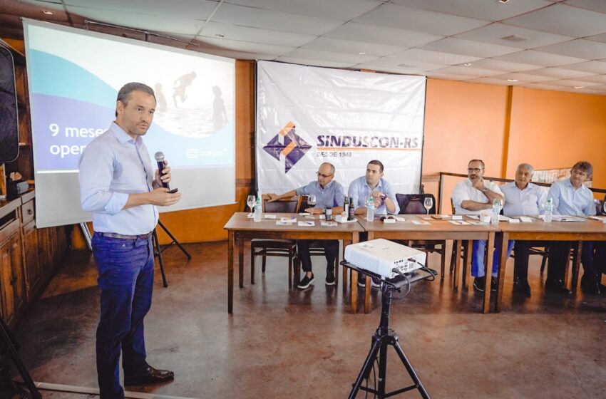  Aegea  apresenta investimentos no Litoral Norte no Sinduscon-RS