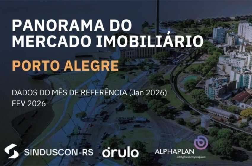  Mercado imobiliário de Porto Alegre inicia 2026 com alta nas vendas e retomada dos lançamentos