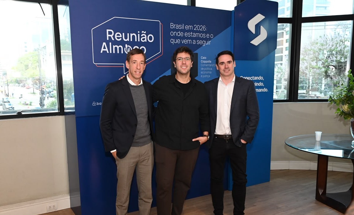 Caio Coppolla na reunião almoço do Sinduscon-RS