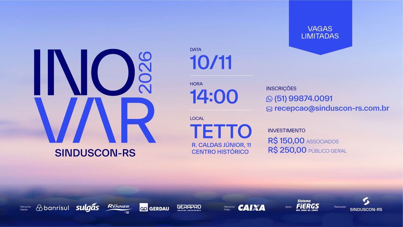 Inovar Sinduscon-RS 2026 – 5ª edição