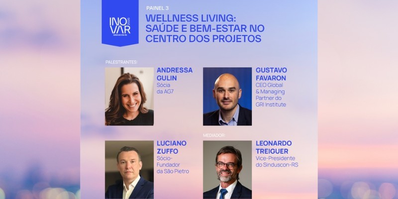 Painel 3 – Wellness Living: Andressa Gulin, Gustavo Favaron, Luciano Zuffo e Leonardo Treiguer